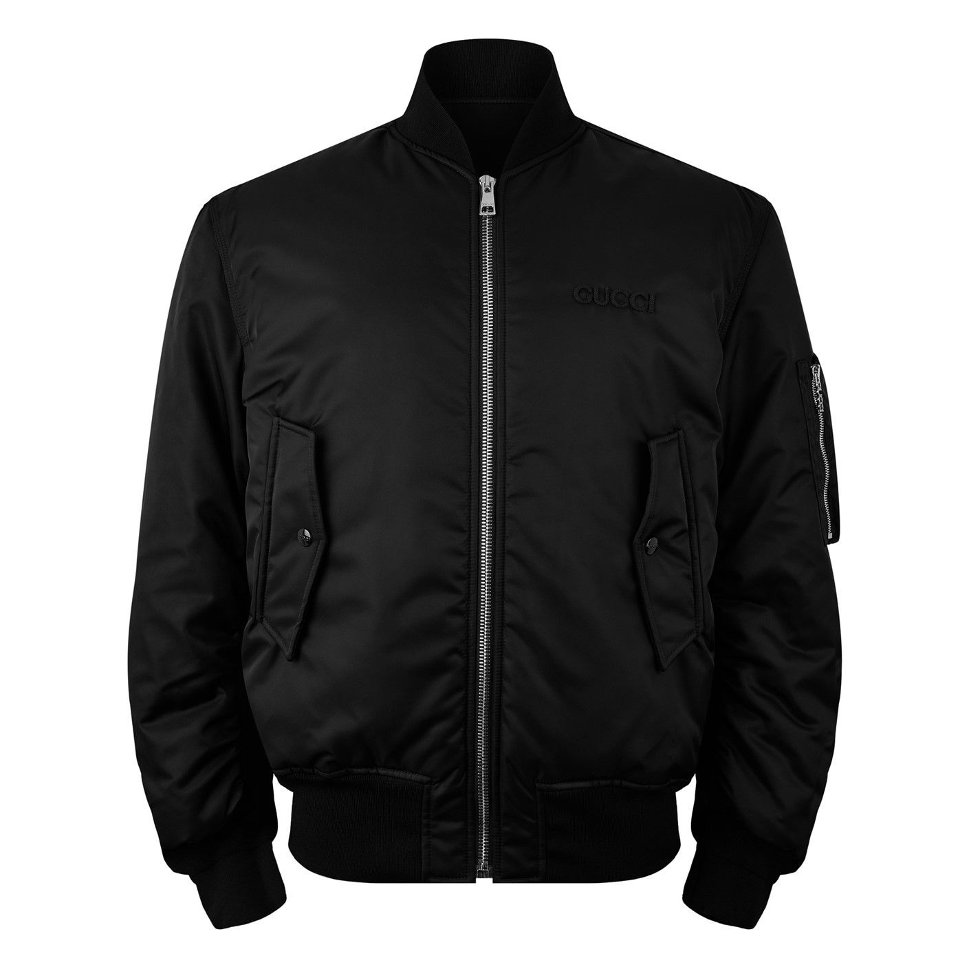 Gucci GUCCI Nylon Twill Bomber Jacket Size US L / EU 52-54 / 3 - 1 Thumbnail