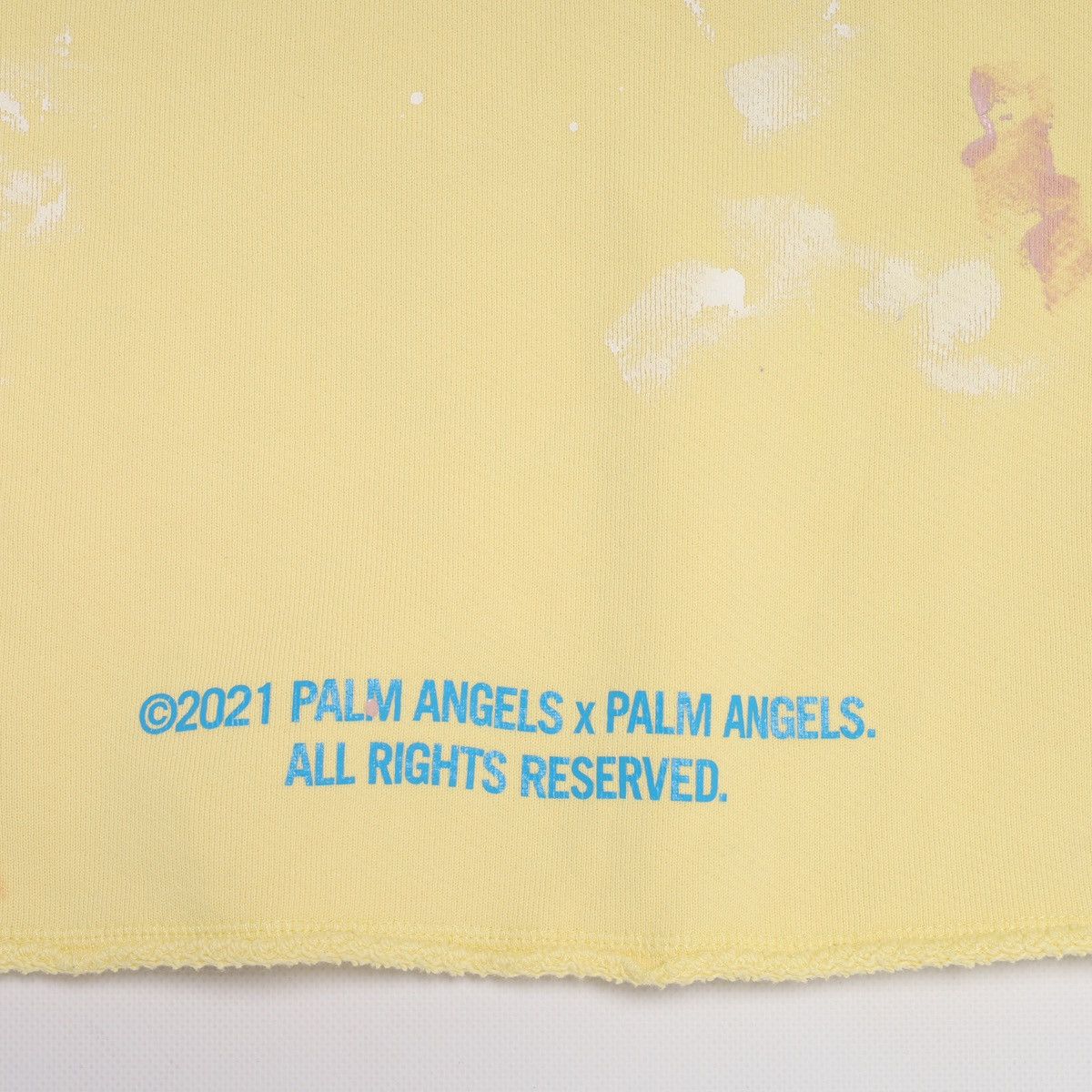 Palm Angels Palm Angels Oversized Sweatshirt Wide Yellow Splatter Painte Size US XS / EU 42 / 0 - 16 Thumbnail