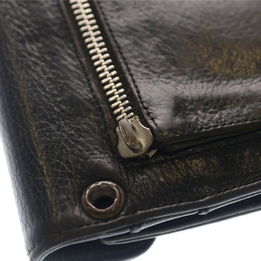 Chrome Hearts Chrome Hearts Wave Leather Wallet Black Size ONE SIZE - 6 Thumbnail