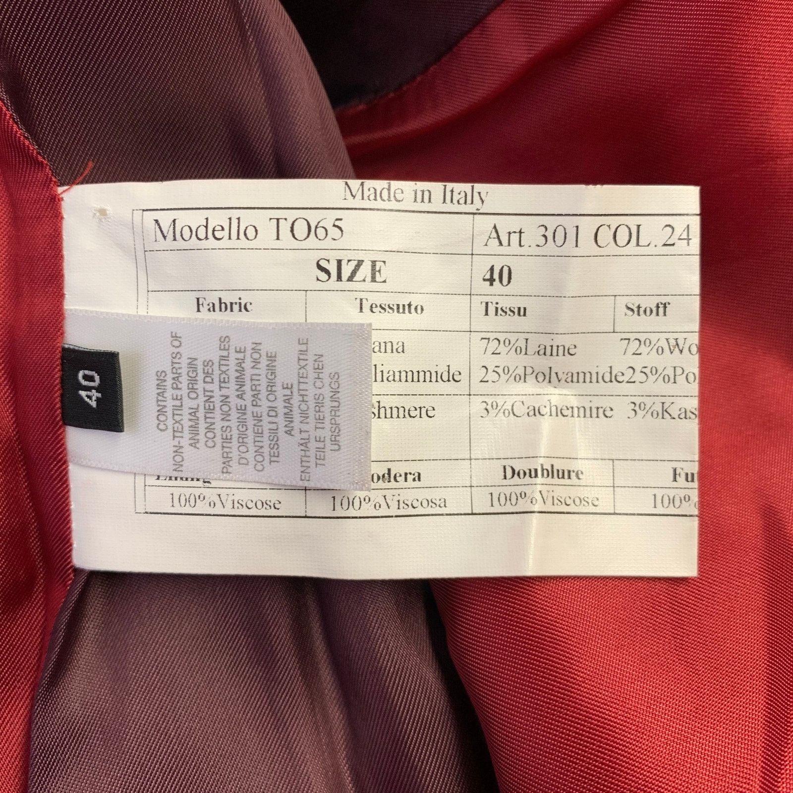 Paul Smith PS by PAUL SMITH Size S Pink Wool Polyamide Notch Lapel Coat Size S / US 4 / IT 40 - 5 Thumbnail