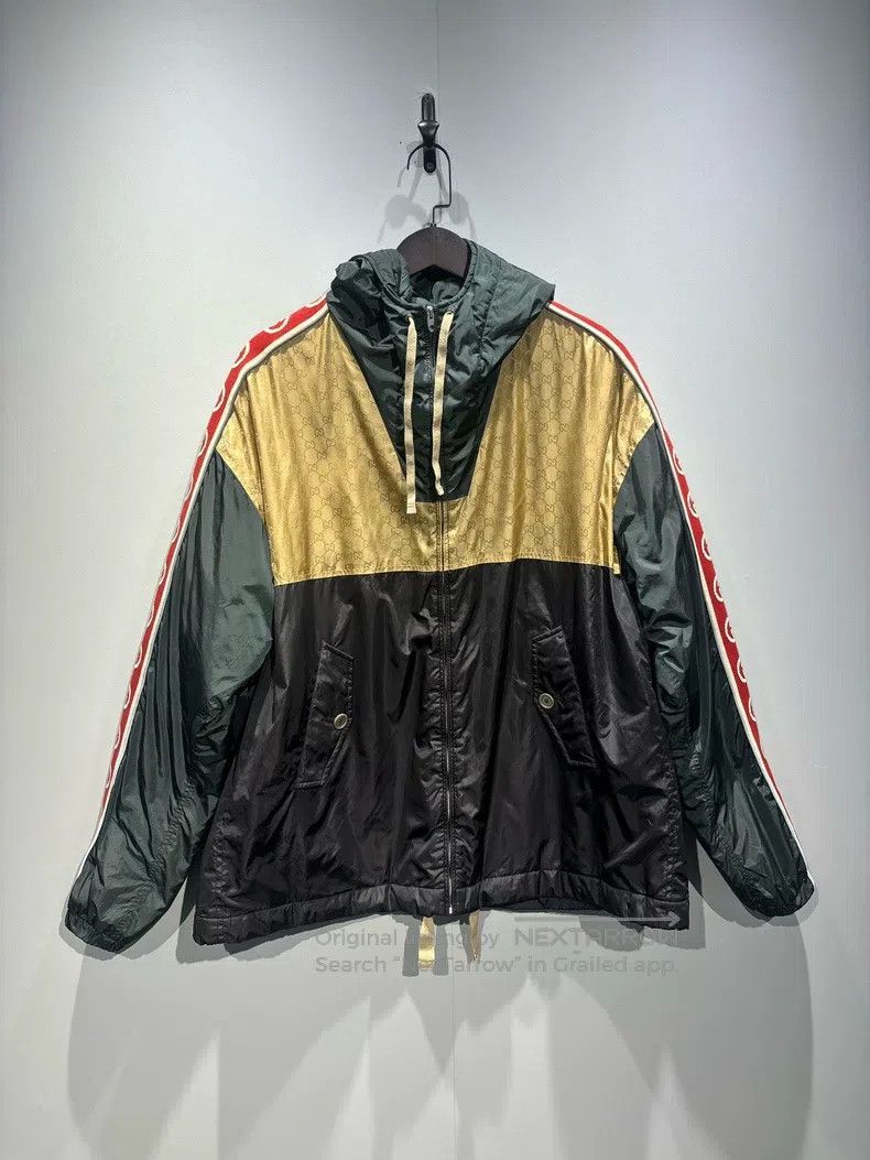 Gucci Gucci Vintage GG jacquard colour block hooded sports jacke Size US M / EU 48-50 / 2 - 1 Thumbnail