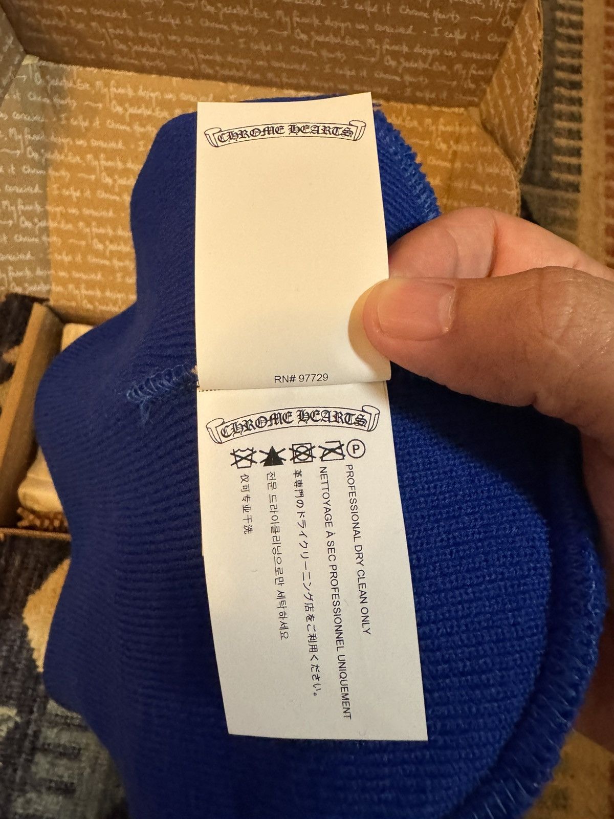 Chrome Hearts CHROME HEARTS BLUE WATCH CAP BEANIE ONLINE EXCLUSIVE Size ONE SIZE - 7 Thumbnail