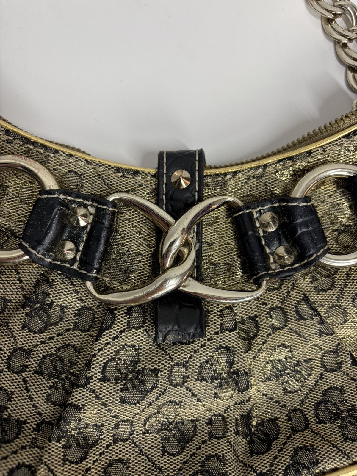 Guess Archive Guess Gold Metal y2k Baguette Shoulder Mini Bag Size ONE SIZE - 5 Thumbnail