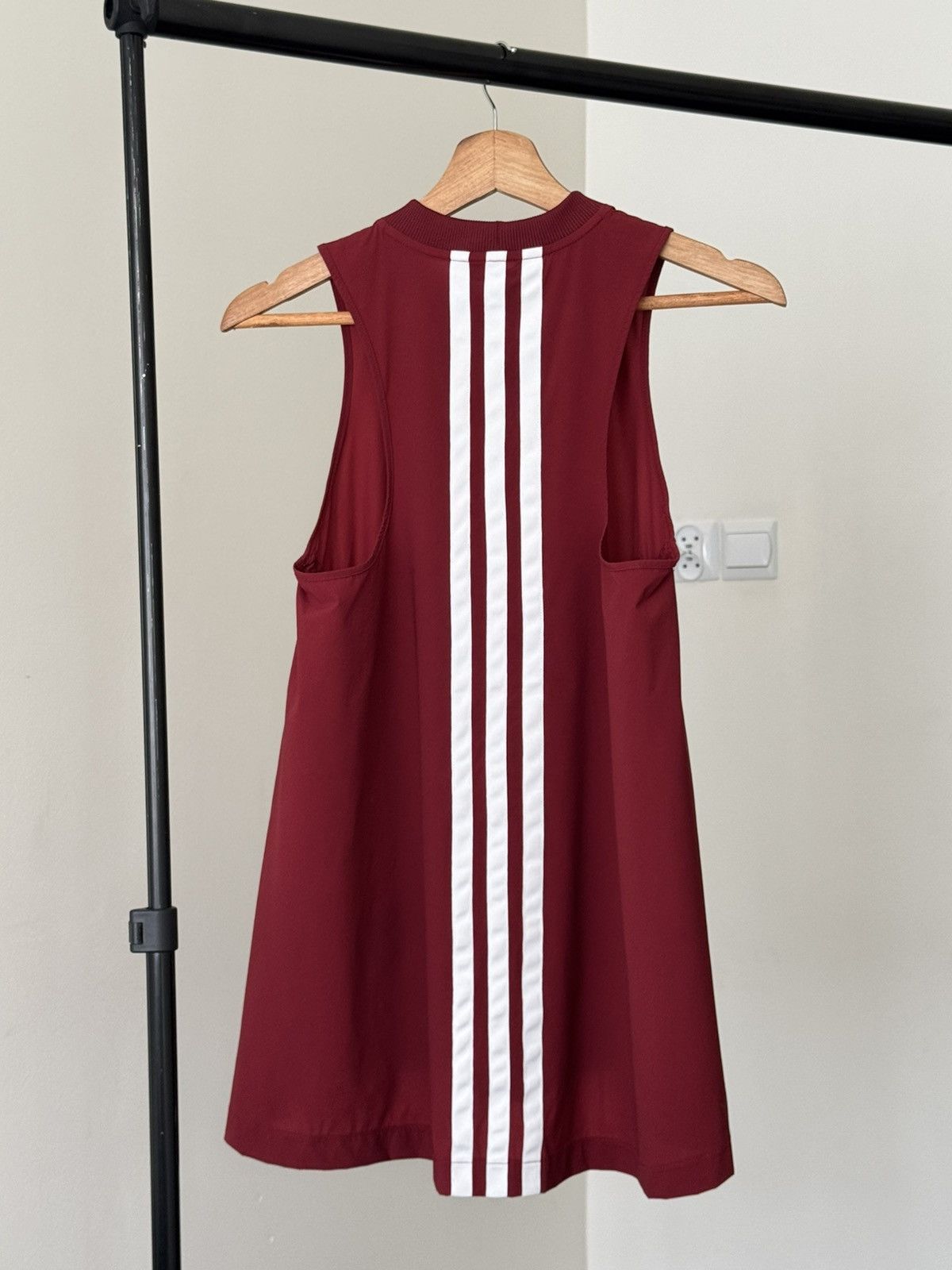 Y-3 Y-3 adidas x Yohji Yamamoto burgundy tank top stripped back Size M / US 6-8 / IT 42-44 - 6 Thumbnail