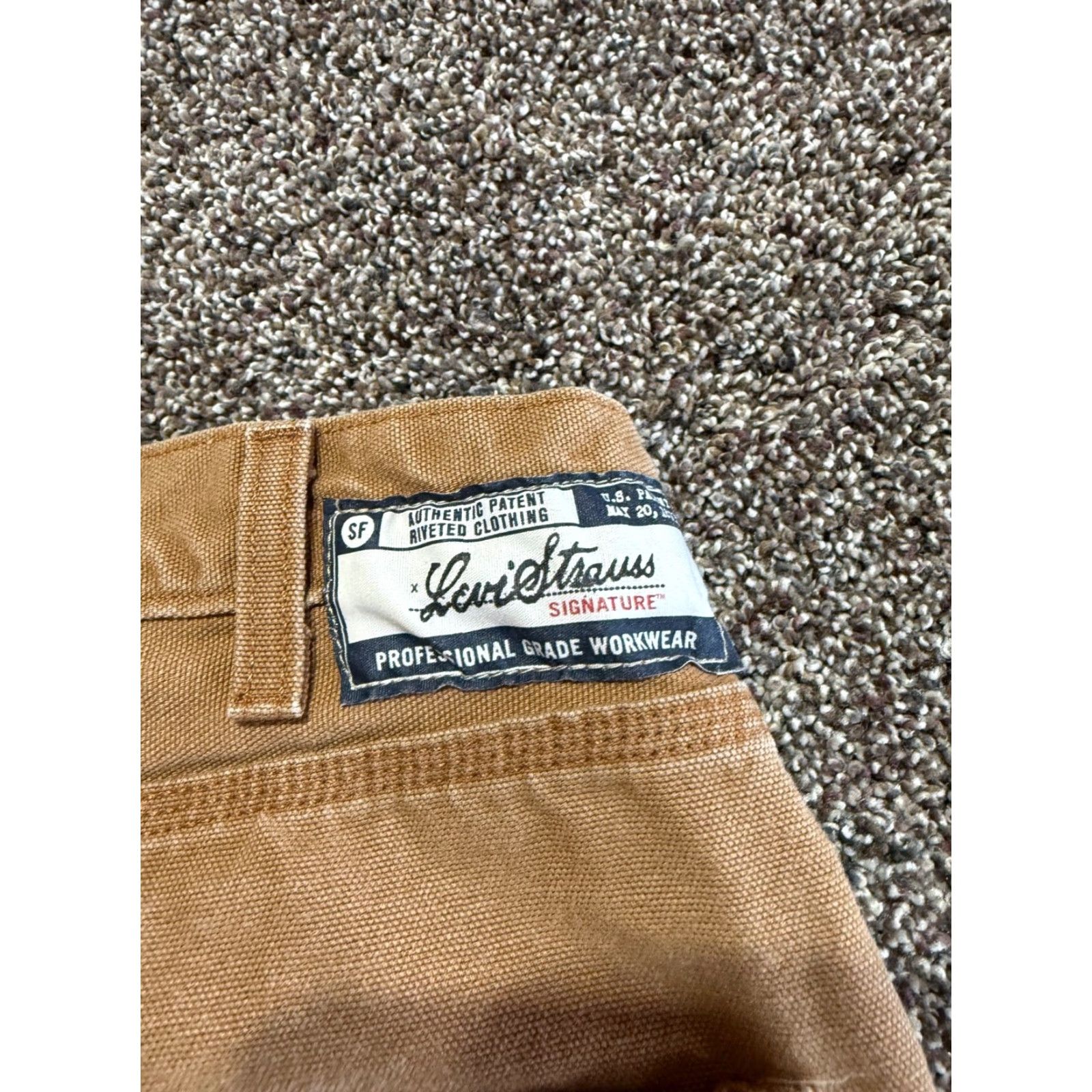 Levi's Levis Jeans Men 38X32 Denim Cotton 5-Pocket Straight Blue Regular Tan Vintage No Size US 38 / EU 54 - 2 Thumbnail