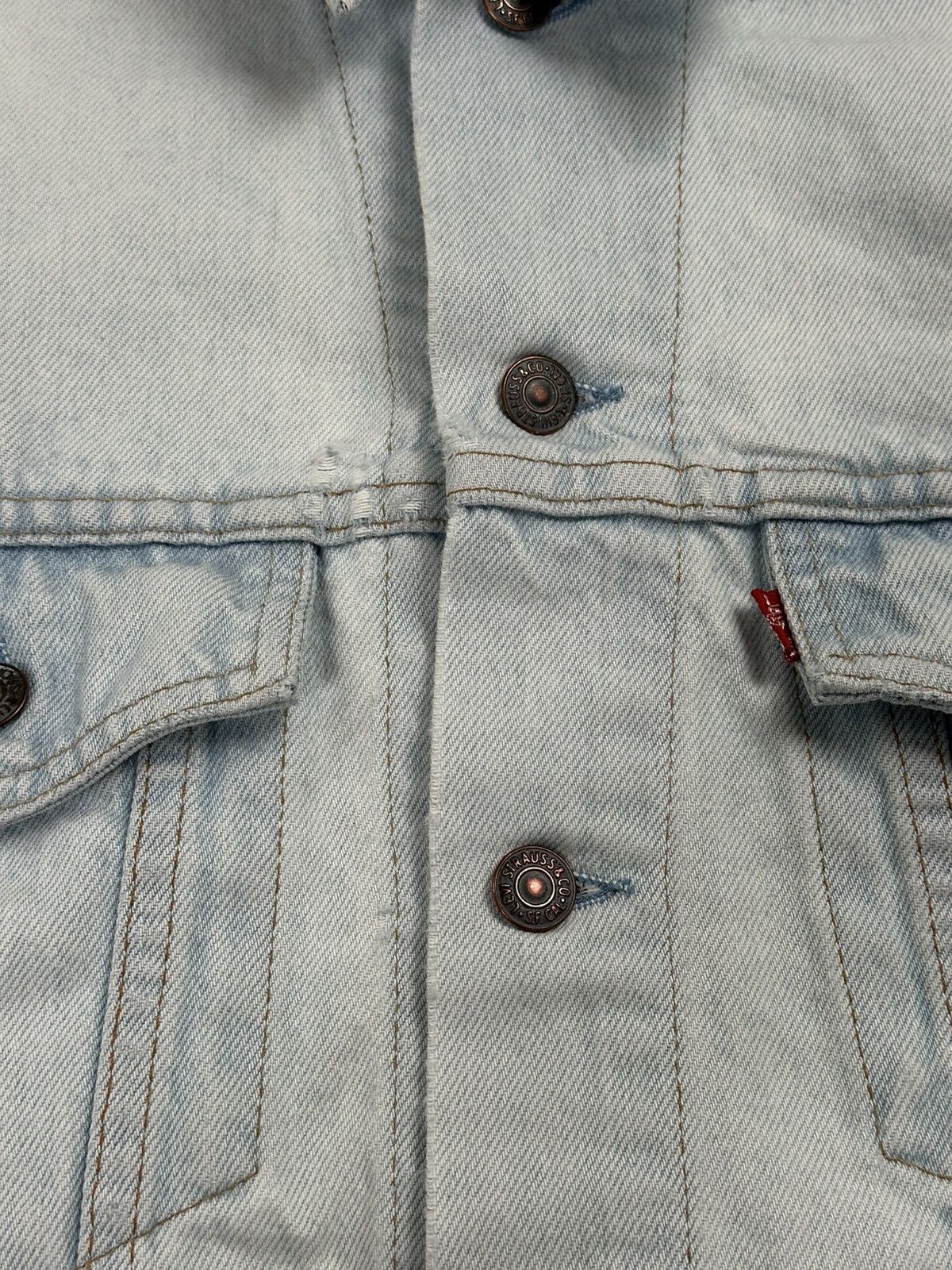 Levi's Vintage 90’s Levi’s Light Wash Denim Jacket Size US S / EU 44-46 / 1 - 4 Thumbnail