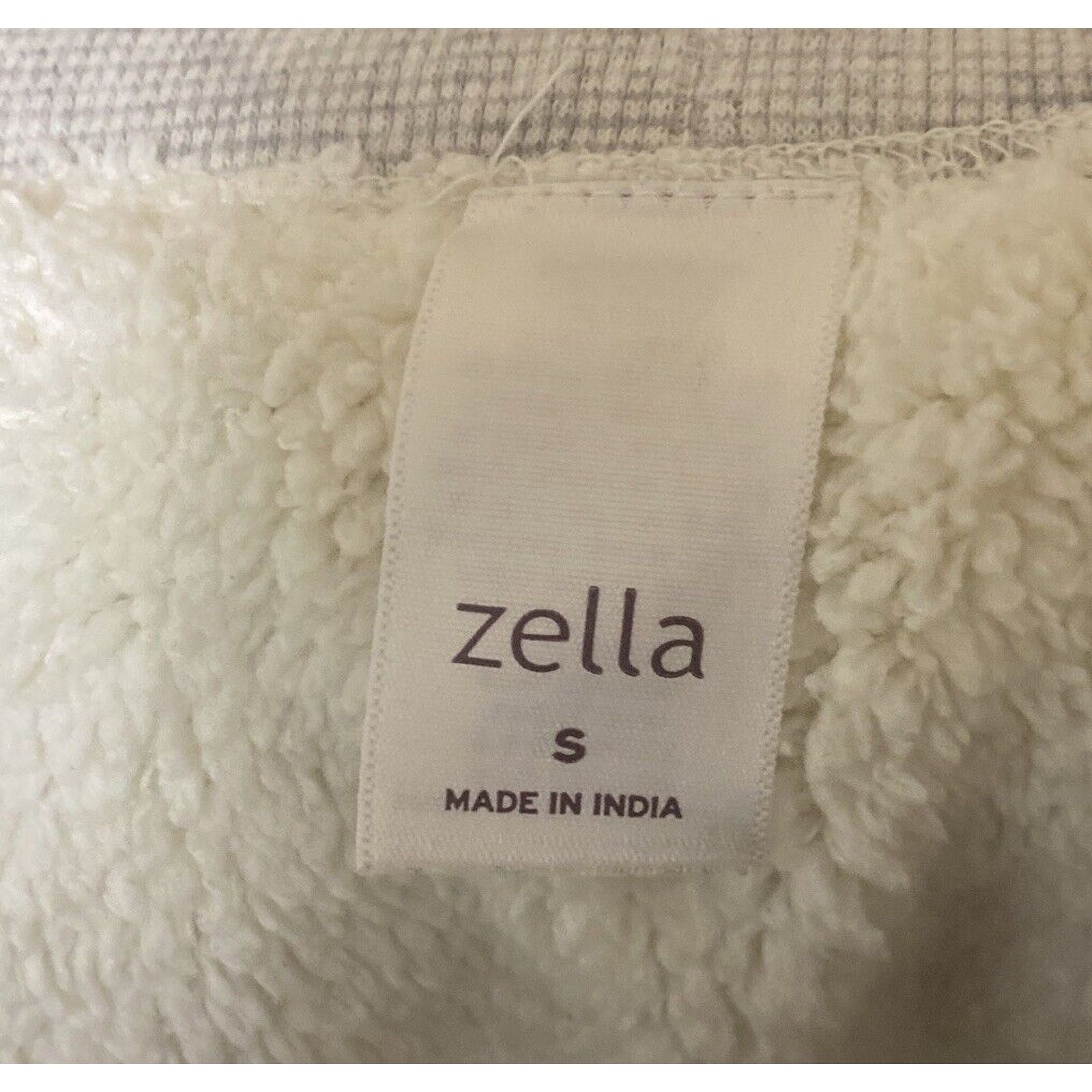 Other EUC Zella Women Gray Stripe Vest Small Cotton Fleece Size S / US 4 / IT 40 - 14 Thumbnail