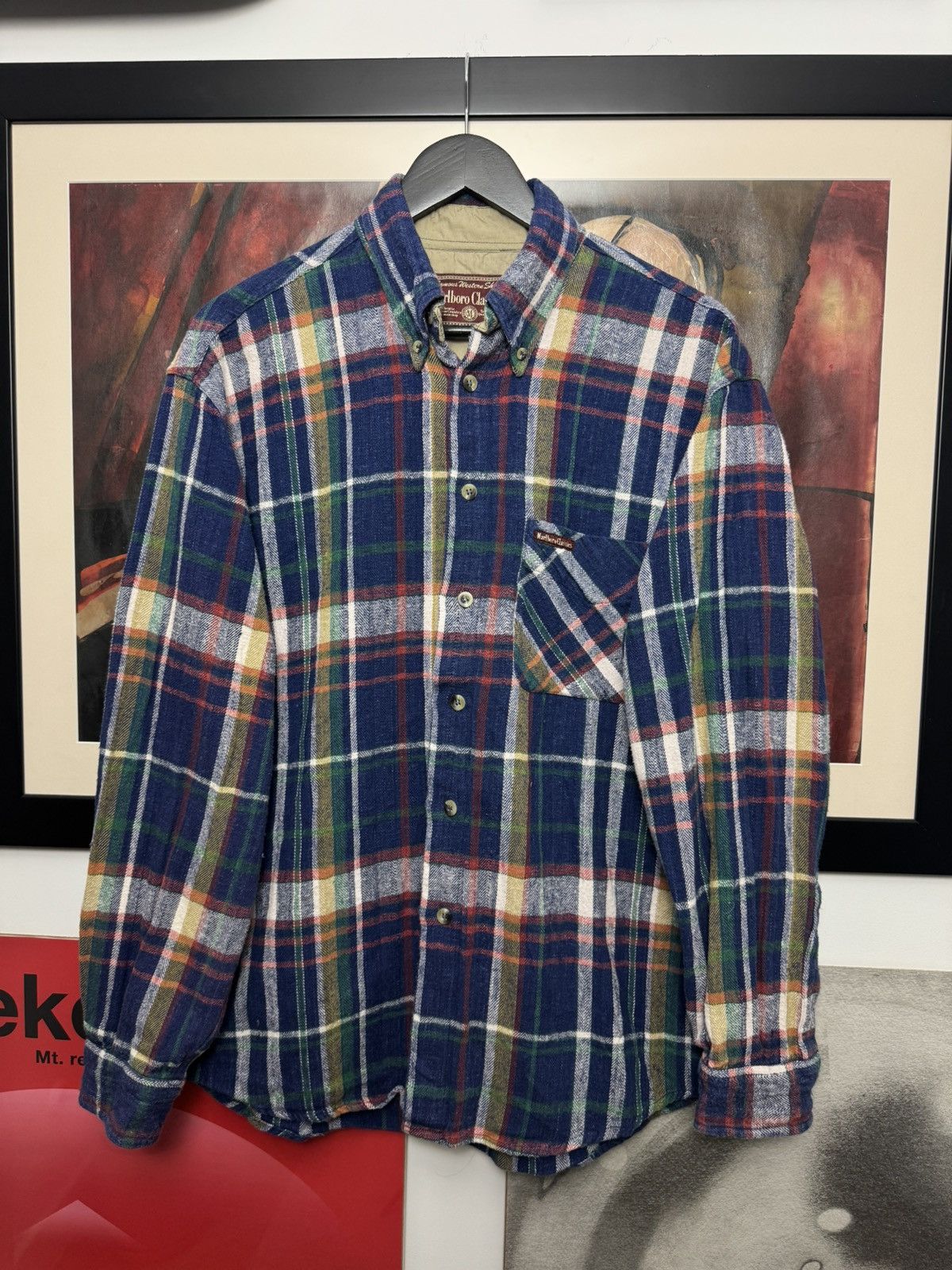 90s Marlboro Classics Flannel Shirt Vintage Button Up Plaid
