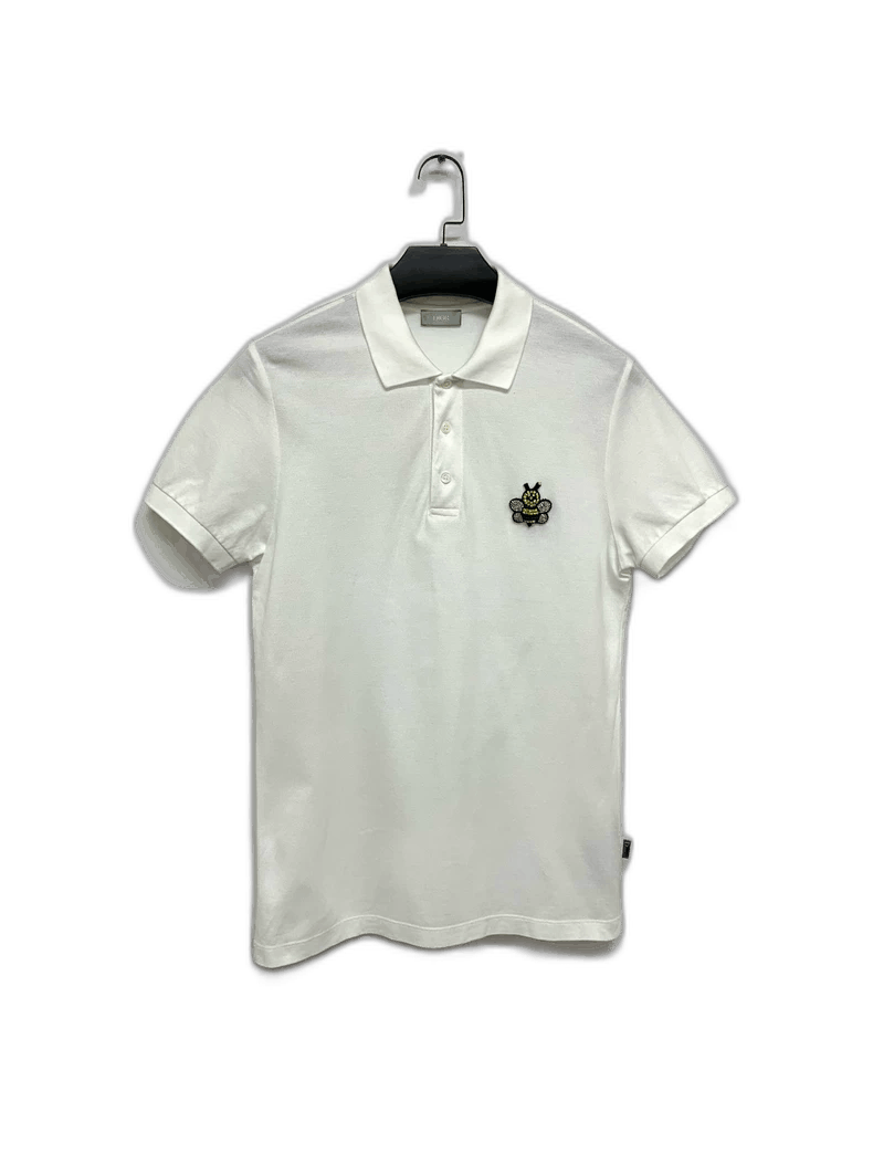 Dior Dior White Bee Polo Shirt Size M Size US M / EU 48-50 / 2 - 1 Thumbnail