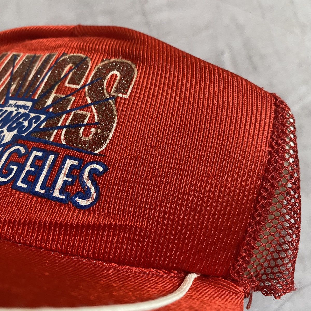 NFL × Vintage Rare 80s Los Angeles Kings Vintage Cap Hat Red Raiders Size ONE SIZE - 7 Thumbnail