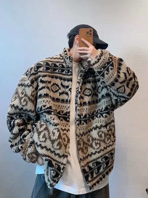 VIBE Aztec Tribal Graphic Full Zip Jacket Size US M / EU 48-50 / 2 - 7 Thumbnail