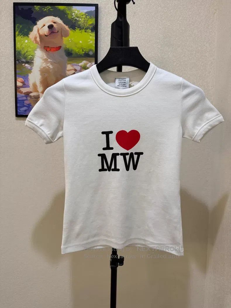 Vetements Vetements White Short Sleeve T-Shirt Size XS / US 0-2 / IT 36-38 - 1 Thumbnail