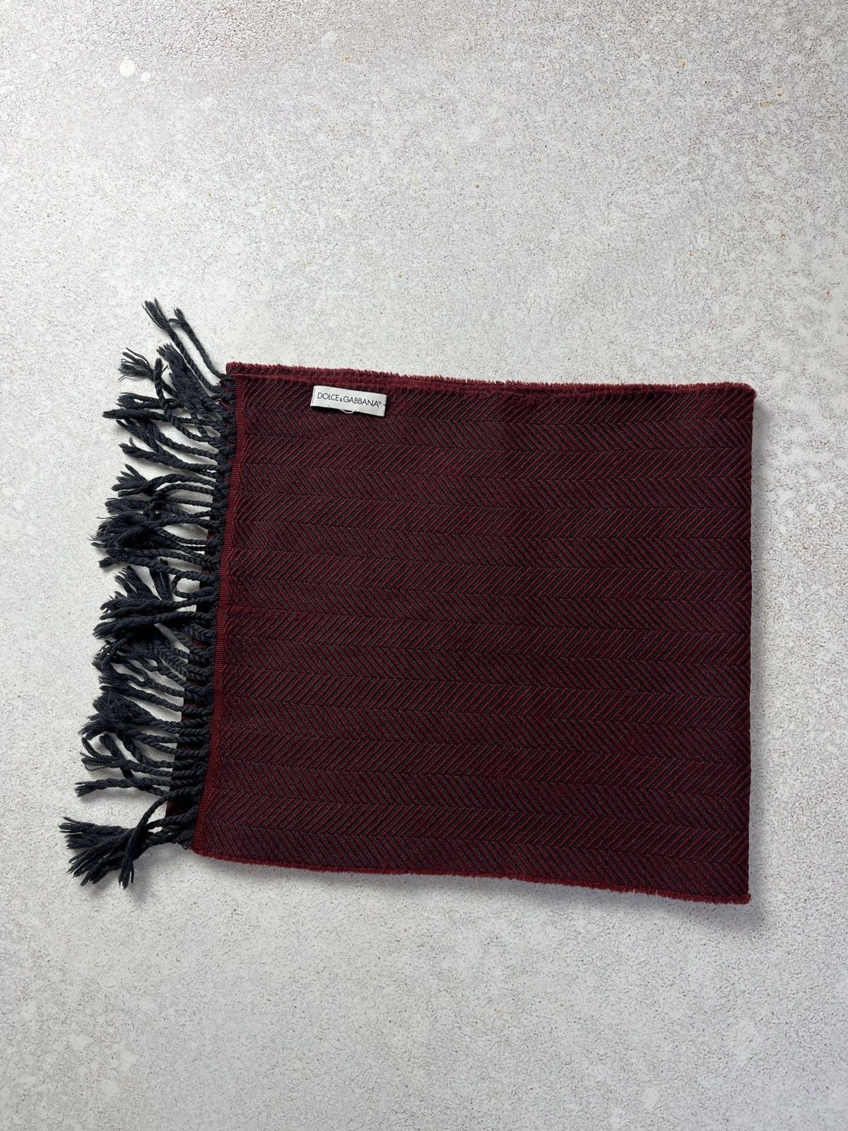 Dolce & Gabbana DDP DOLCE & GABBANA Scarf Burgundy Made In Italy Size ONE SIZE - 1 Thumbnail