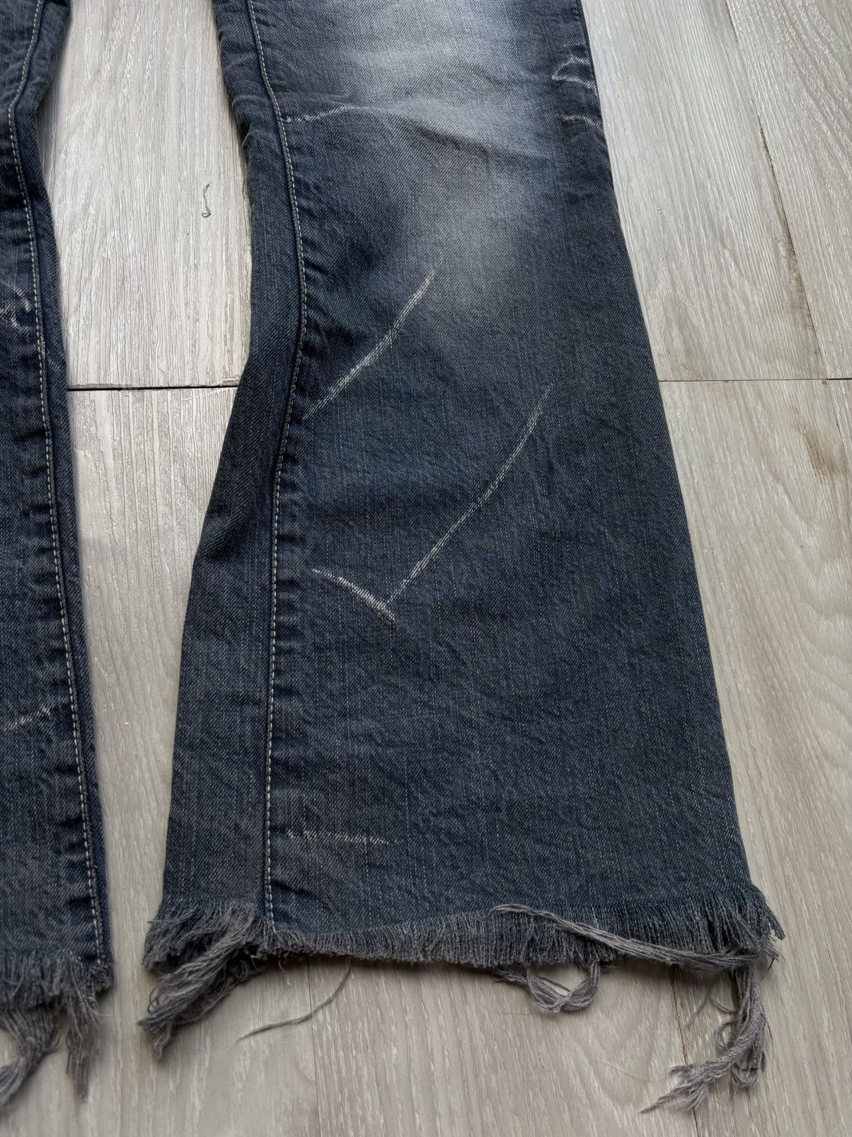 Japanese Brand VERTGARMENTS lace up flare jeans Size US 29 - 3 Thumbnail