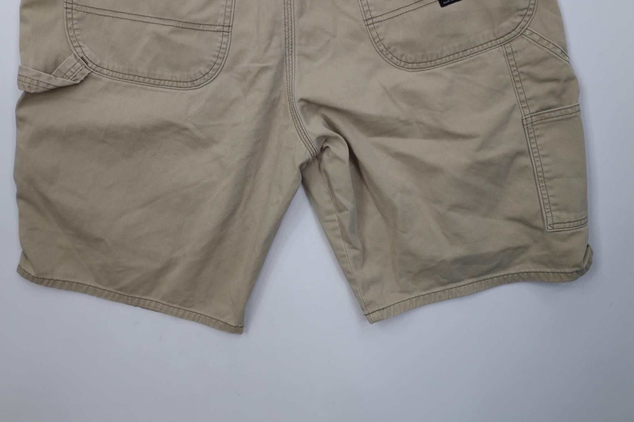 Polo Ralph Lauren Vintage 90s Ralph Lauren Baggy Carpenter Shorts Beige Cotton Size US 34 / EU 50 - 13 Thumbnail