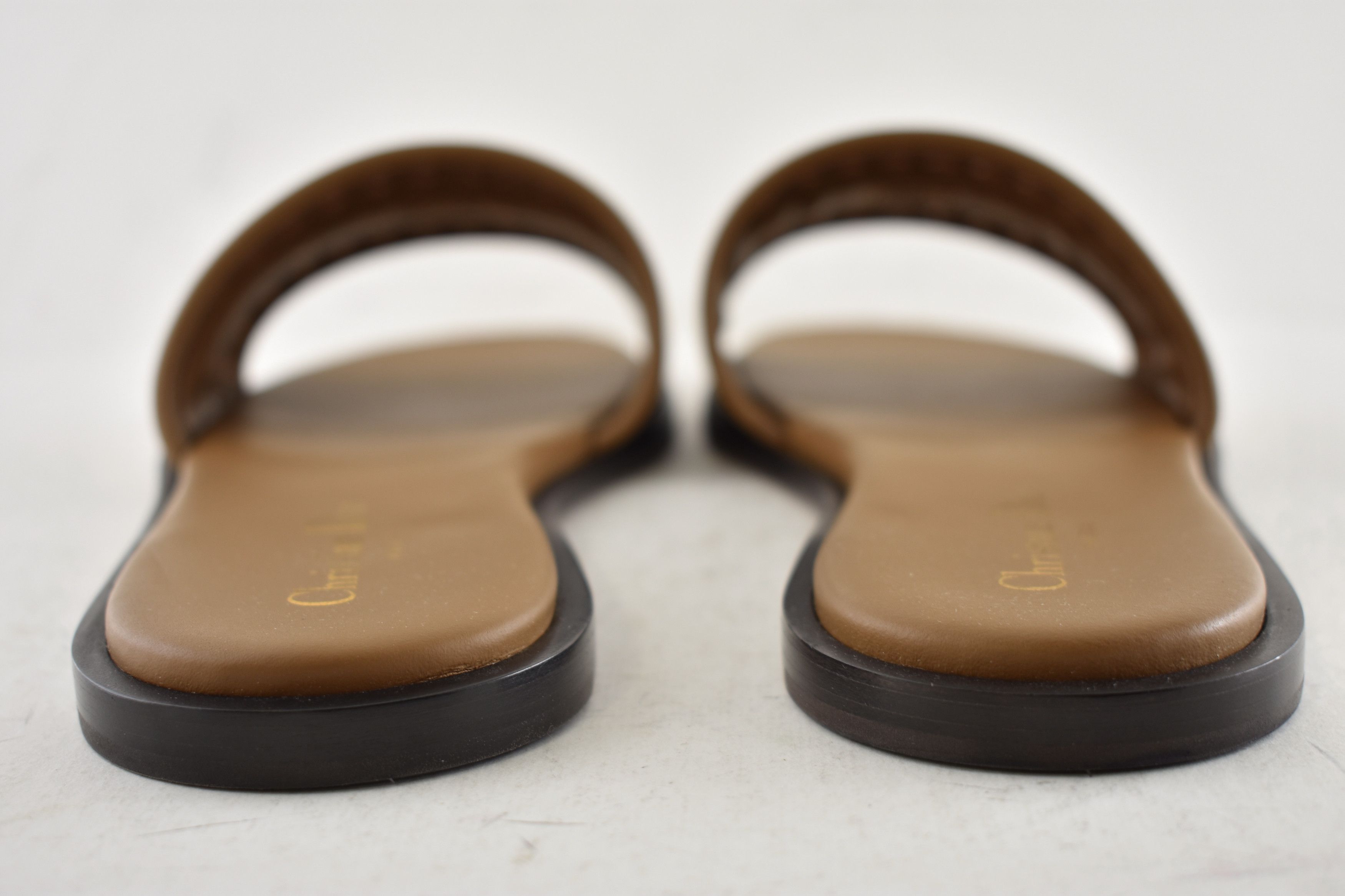 Dior Dior D-Lane Dway Micro Cannage Leather Slide Flat Sandal 37 Size US 7 / IT 37 - 16 Thumbnail