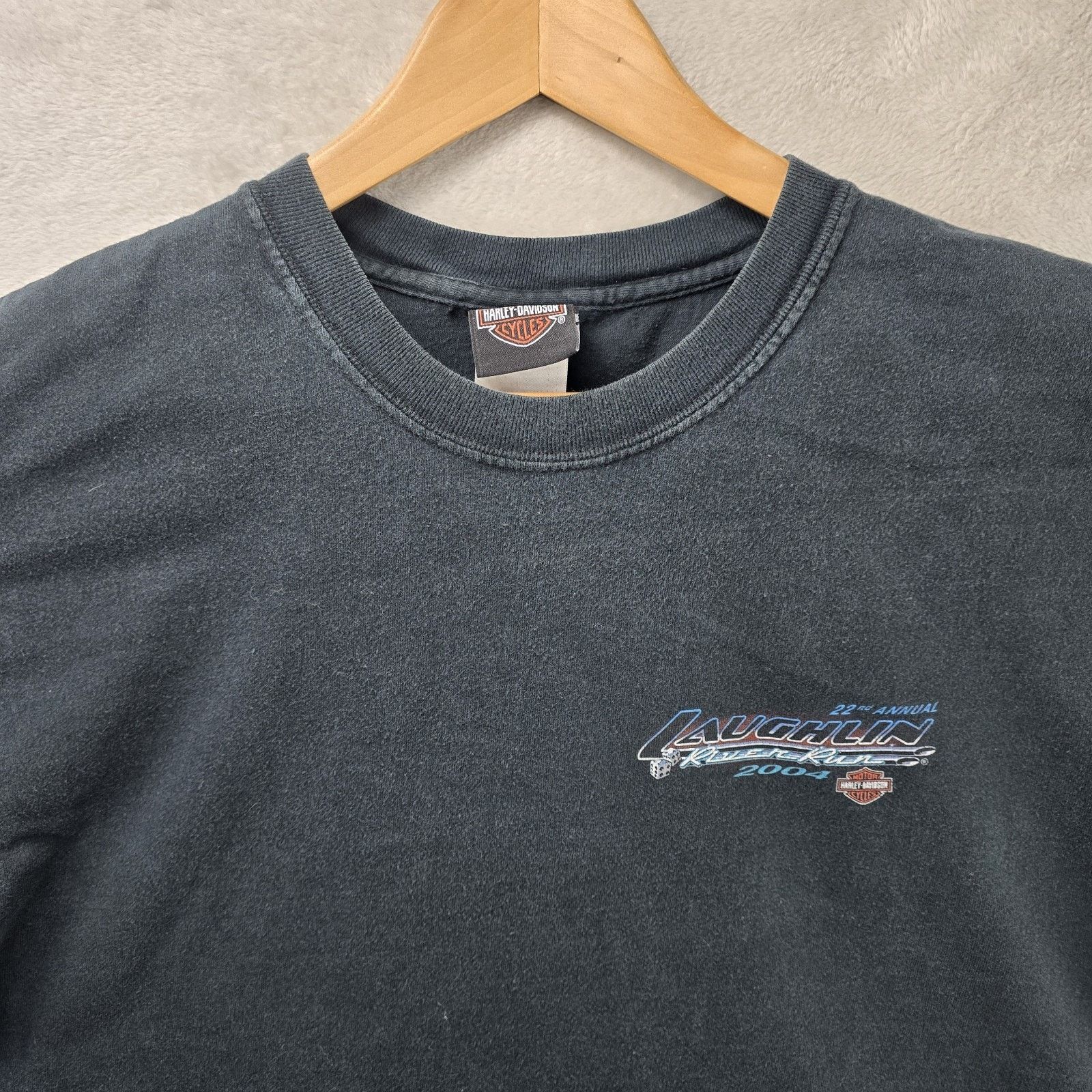 Harley Davidson Vintage Harley Davidson Shirt L Laughlin River Run 2004 Y2K Size US L / EU 52-54 / 3 - 4 Thumbnail