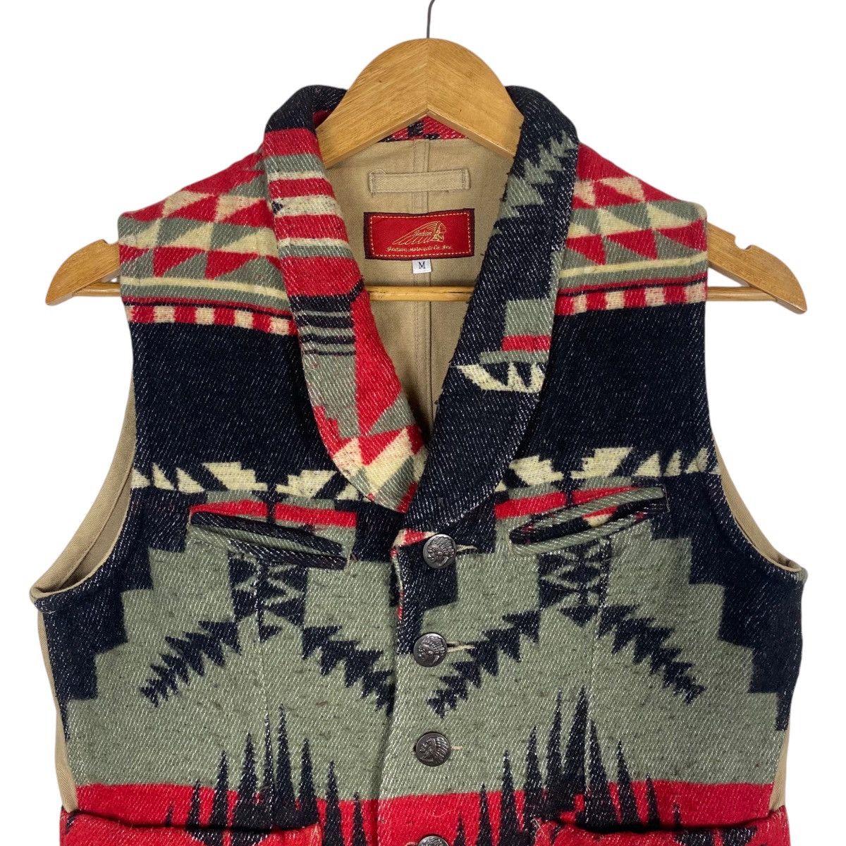 Indian Motorcycle × Japanese Brand 💥INDIAN MOTORCYCLE JAPAN NAVAJO BUTTON VEST Size US S / EU 44-46 / 1 - 3 Thumbnail
