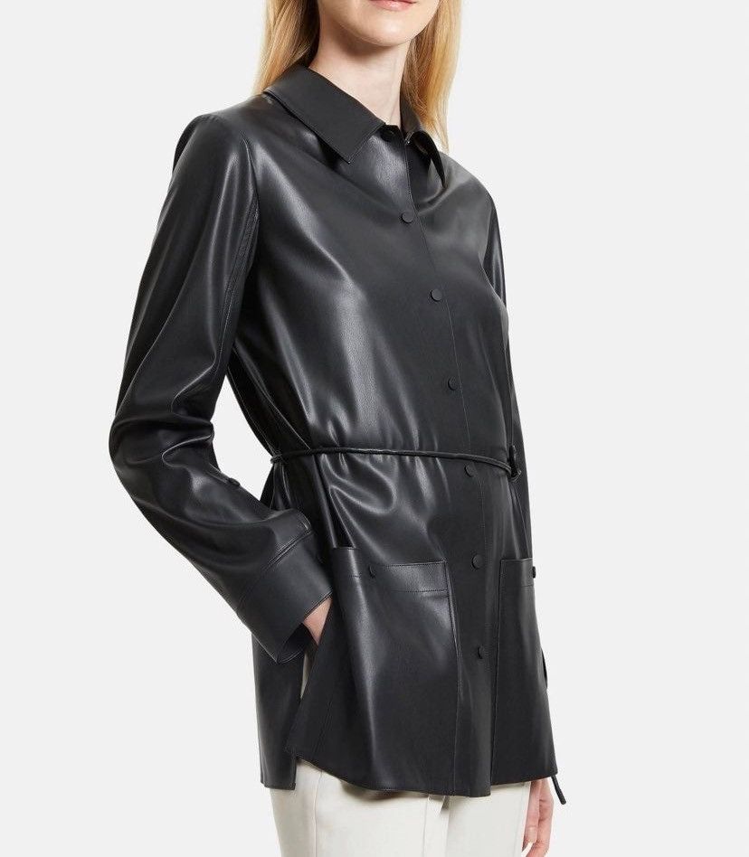 Theory Theory Shirt Jacket in Faux Leather size M Size M / US 6-8 / IT 42-44 - 2 Thumbnail