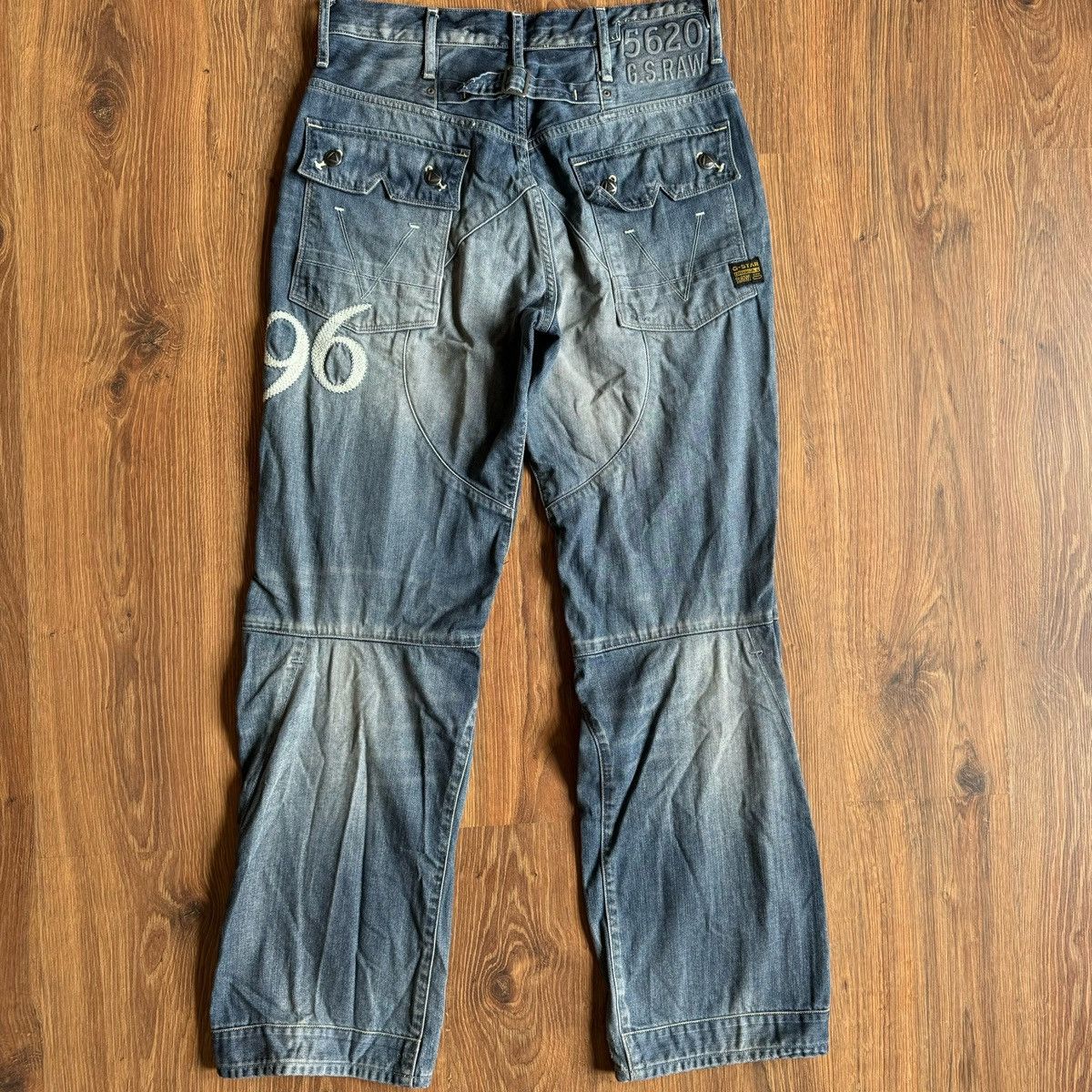G-Star Vintage G-Star Raw 96 Denim Pants Doubleknee 30х32 Size US 30 / EU 46 - 4 Thumbnail