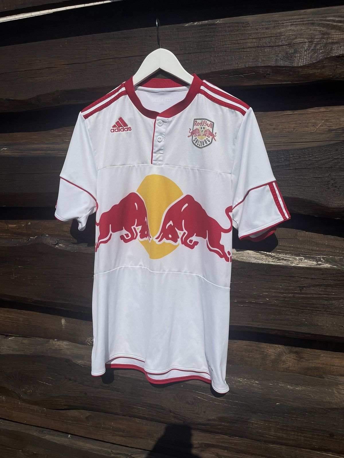 Adidas 2010 Adidas Salzburg Red Bull soccer jersey Size US L / EU 52-54 / 3 - 2 Thumbnail