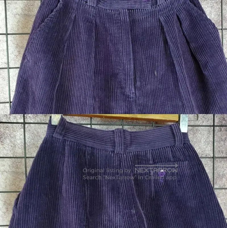 Kenzo KENZO Purple Cotton Asymmetrical Casual Pants . Size 23" - 1 Thumbnail