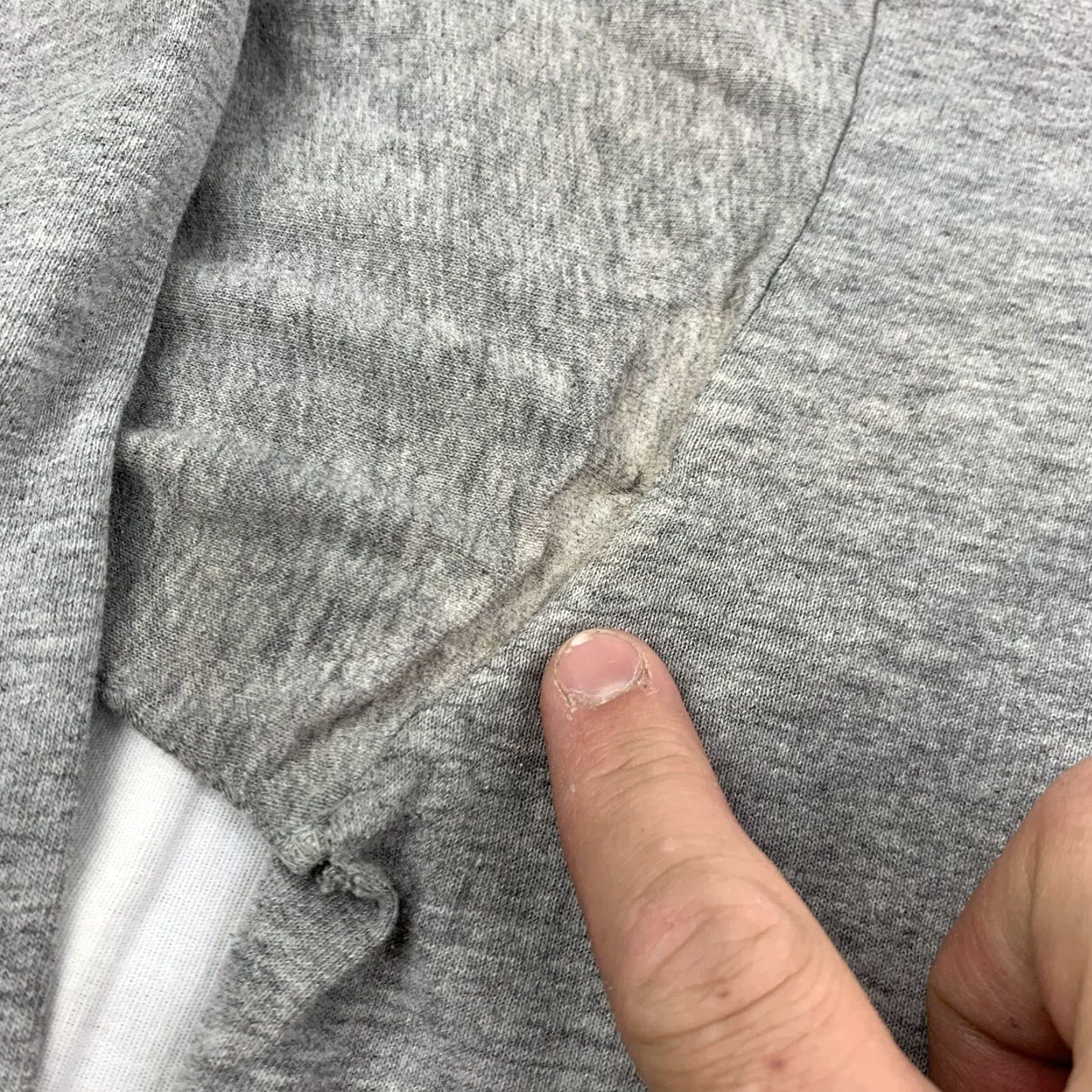 Nike VINTAGE Nike Athletics Long Sleeve Shirt Adult Large Gray Sports 90s Nike Mens Size US L / EU 52-54 / 3 - 3 Thumbnail
