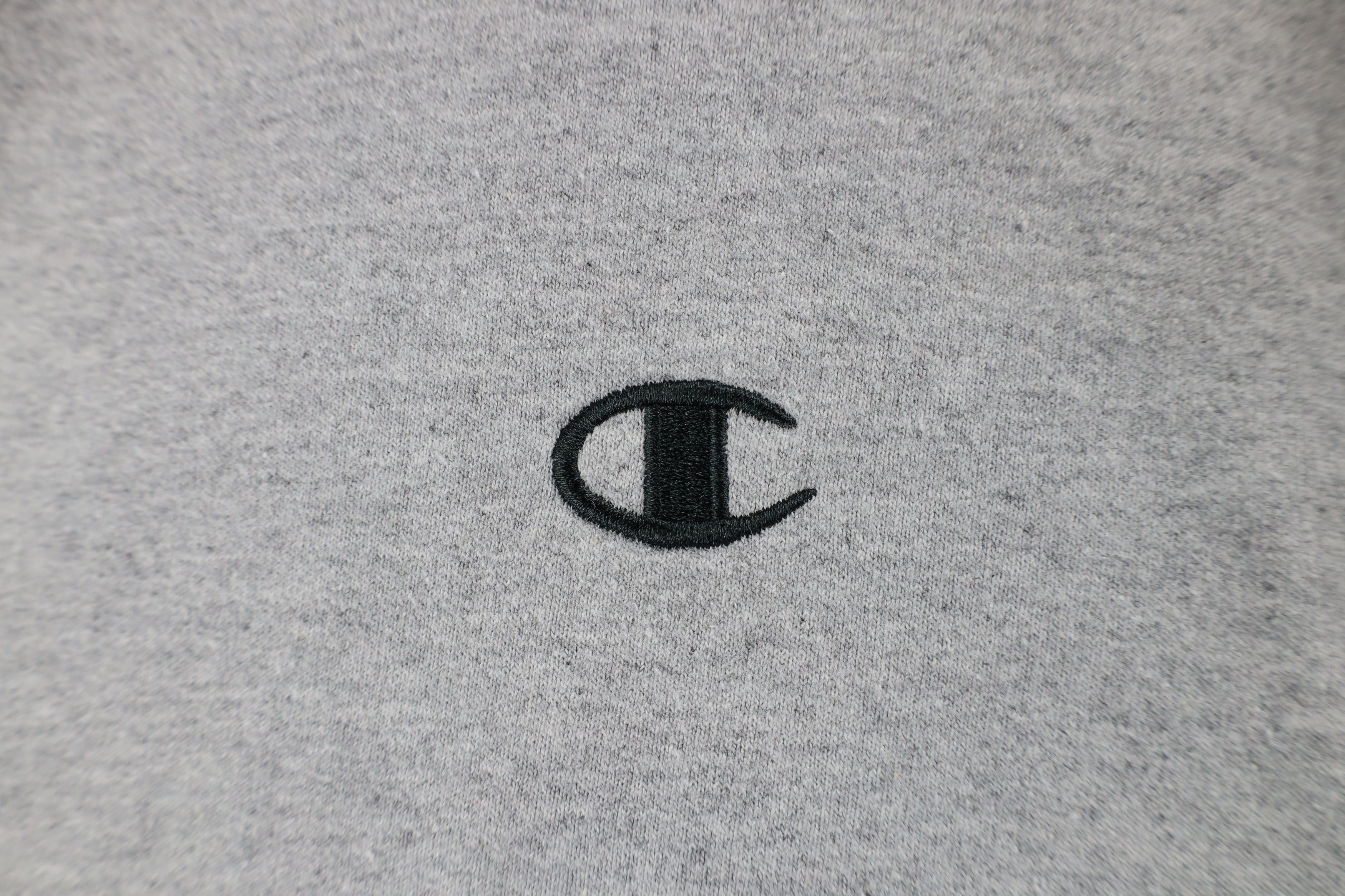 Champion × Vintage Vintage Champion Logo Crewneck Sweatshirt Heather Gray Size US XL / EU 56 / 4 - 4 Thumbnail