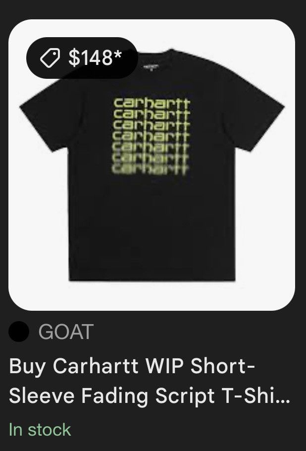 Carhartt Carhartt WIP T Shirt Black w Green Size US XL / EU 56 / 4 - 4 Thumbnail