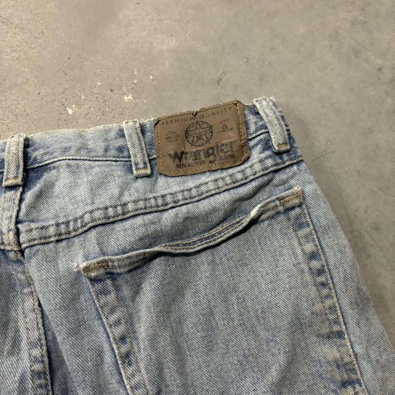 Japanese Brand × Vintage Crazy Vintage 90s Grunge Light Wash Distressed Denim Jeans! Size US 32 / EU 48 - 7 Thumbnail