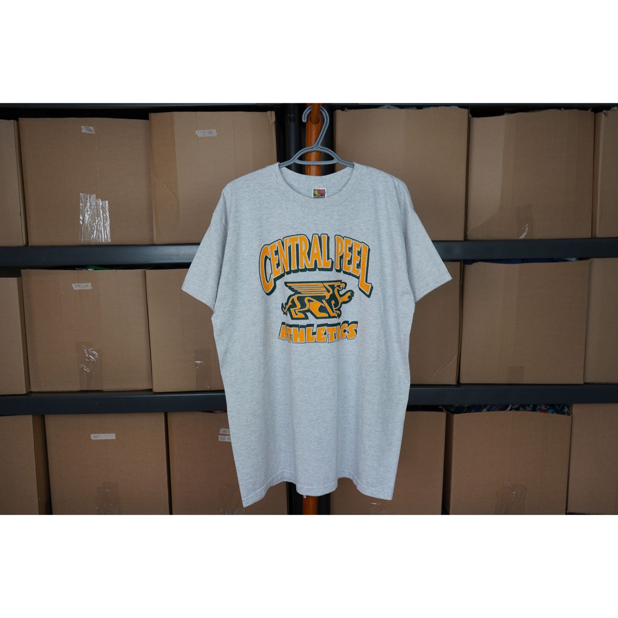Vintage 90s Central Peel Athletics Grey School Tee L #373 Size US L / EU 52-54 / 3 - 2 Thumbnail