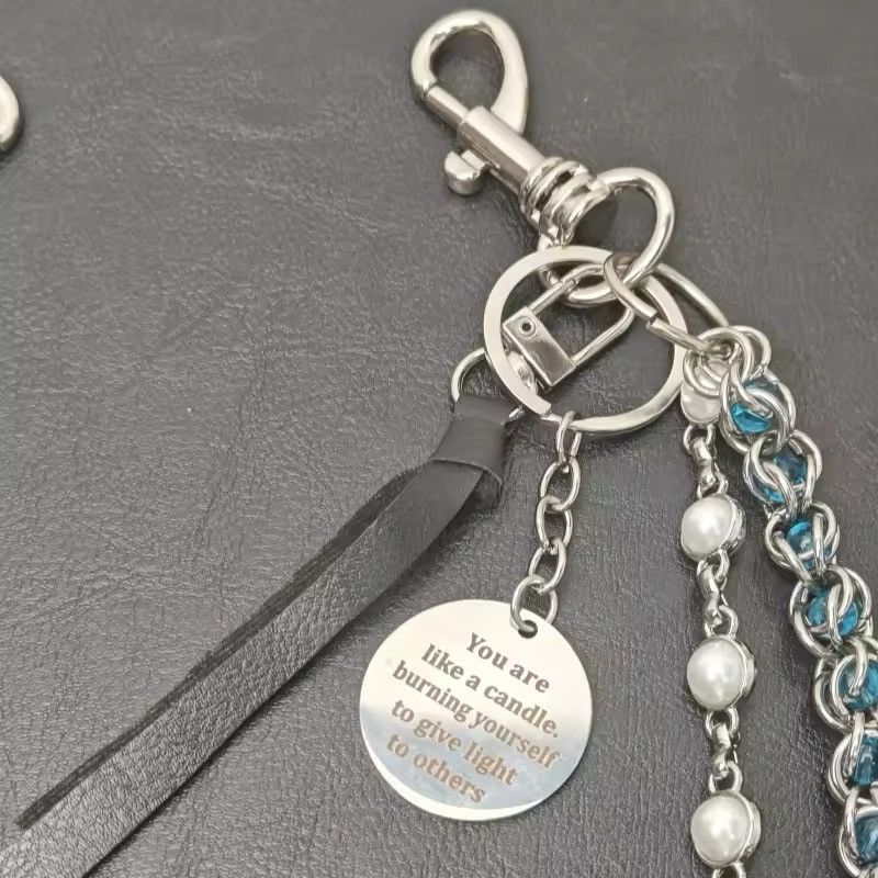 Japanese Brand × Jewelry 2 layer Natural Echo Blue Pearl WalletChain 🩵 Size ONE SIZE - 8 Thumbnail