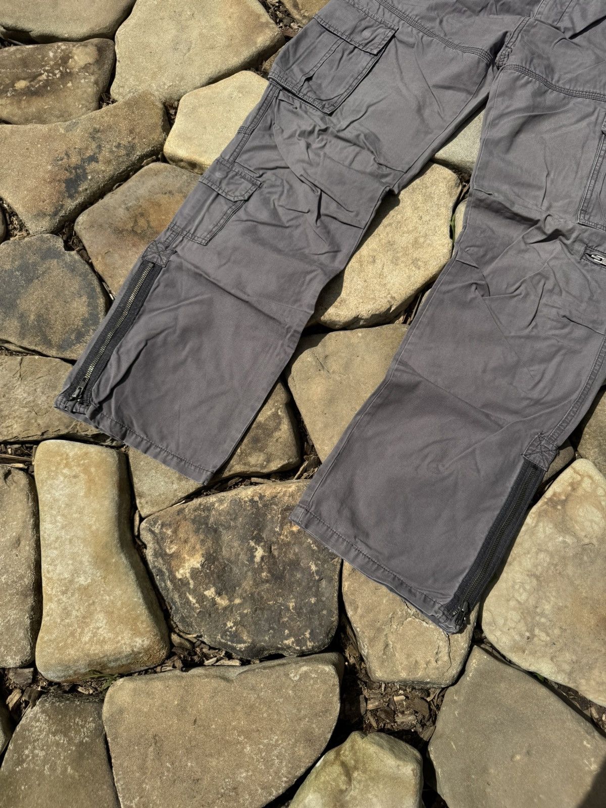 Vintage Crazy Vintage Baggy Distressed Cargo Pants Size US 33 - 3 Thumbnail