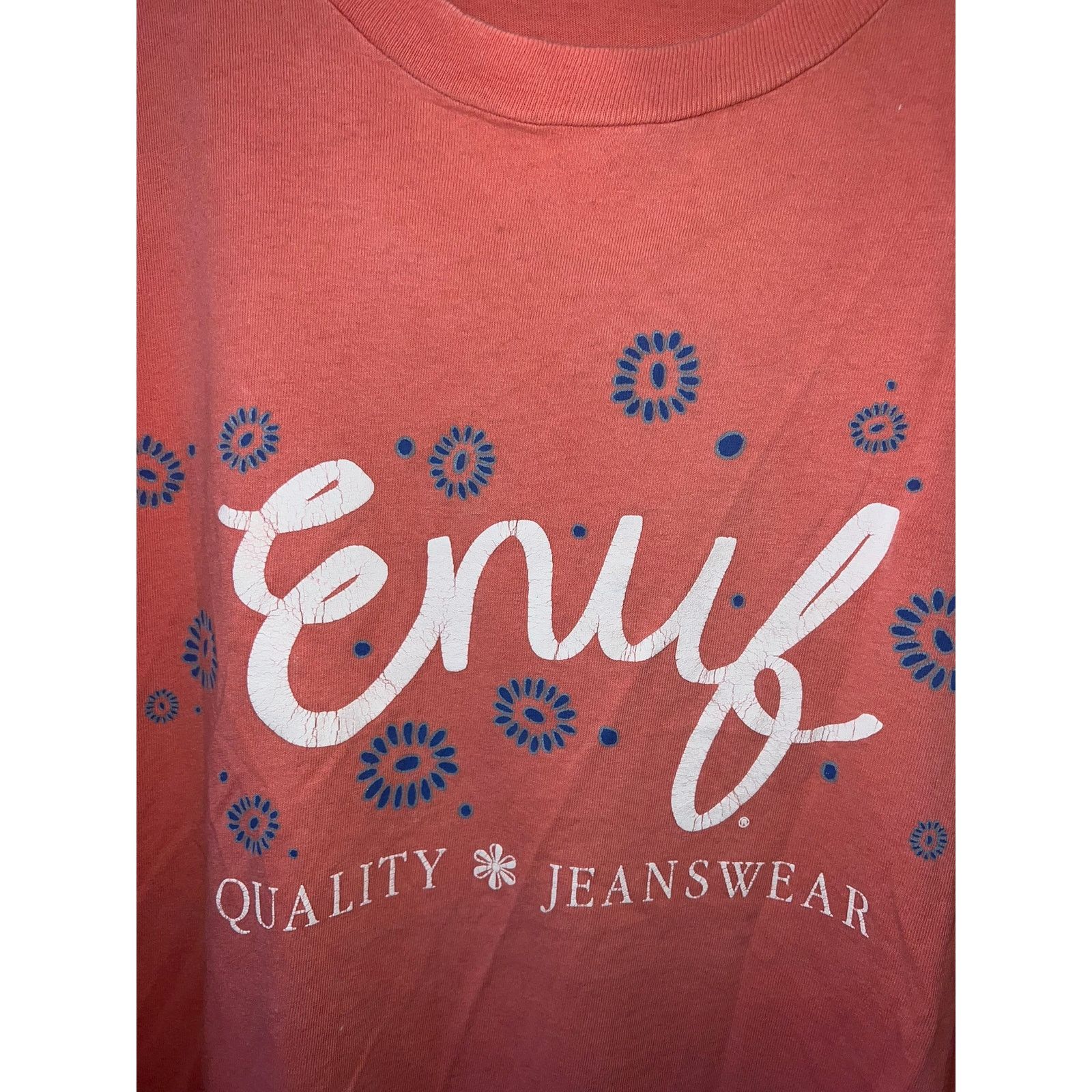 Vintage Vintage Enuf Jeanswear Shirt Quality Pink Tee 90s VTG XL Size US XL / EU 56 / 4 - 3 Thumbnail