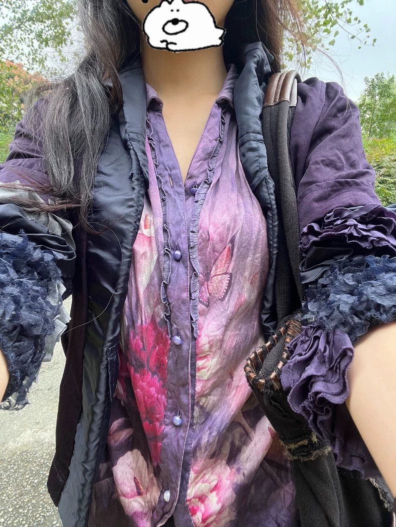 Comme des Garcons Comme des Garcons Deep purple coat Size S / US 4 / IT 40 - 1 Thumbnail