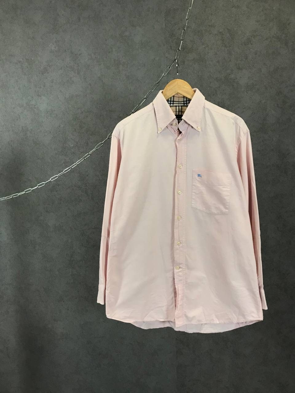 Burberry × Vintage Burberry vintage luxury designer shirt Size US XL / EU 56 / 4 - 1 Thumbnail