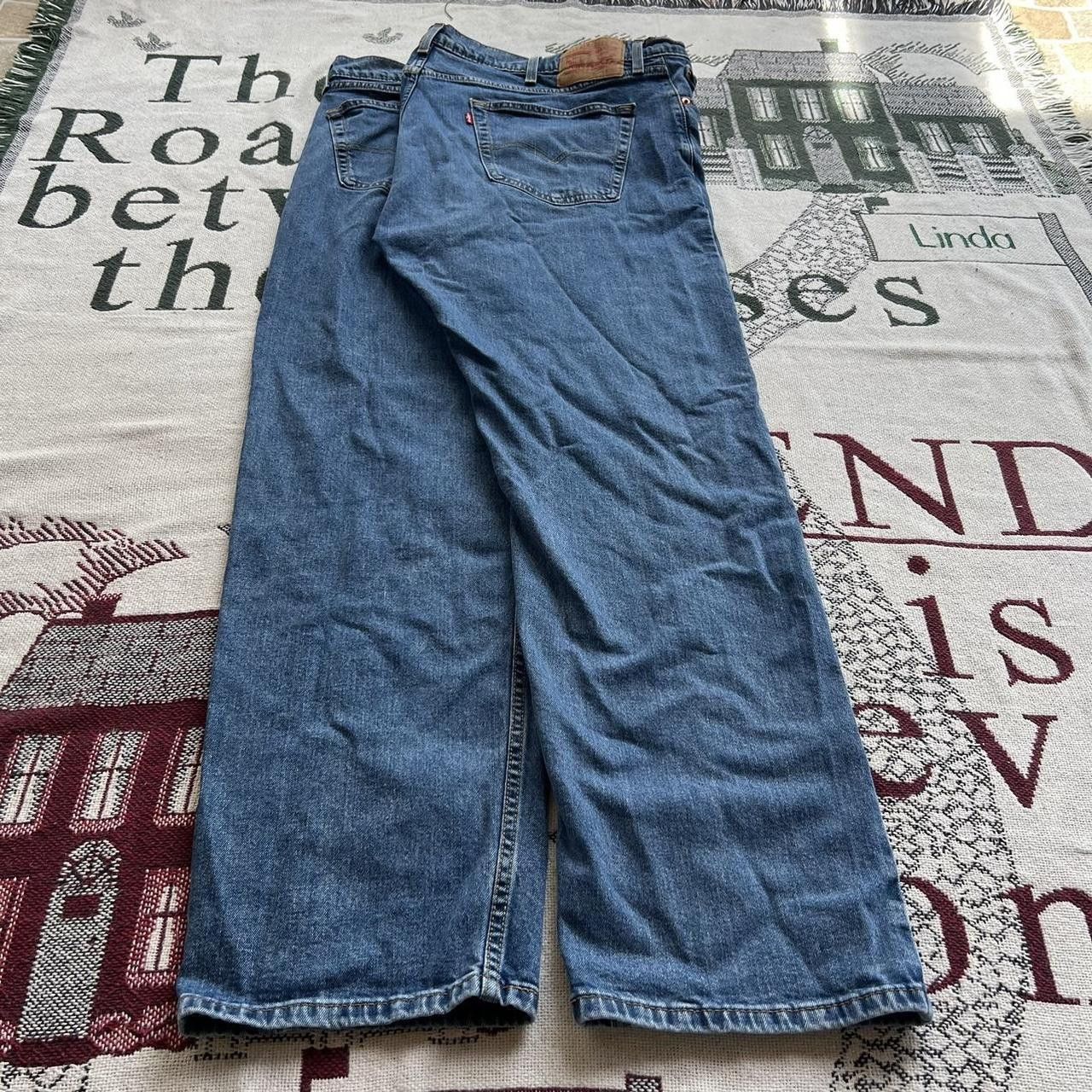 Levi's Vintage Y2K/2000s Baggy Grunge Dark wash Levi’s Denim Jeans! Size US 40 / EU 56 - 4 Thumbnail