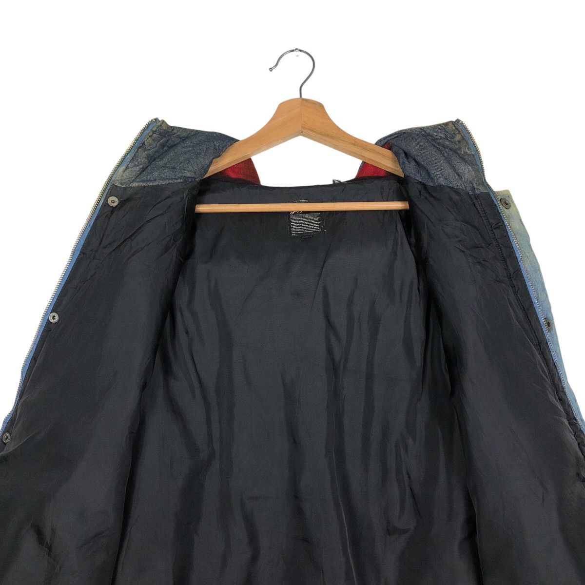 Blue Blue Japan 📌Vintage Denim Chore Biker Jacket Roky Indigo Zipper Size US L / EU 52-54 / 3 - 17 Thumbnail