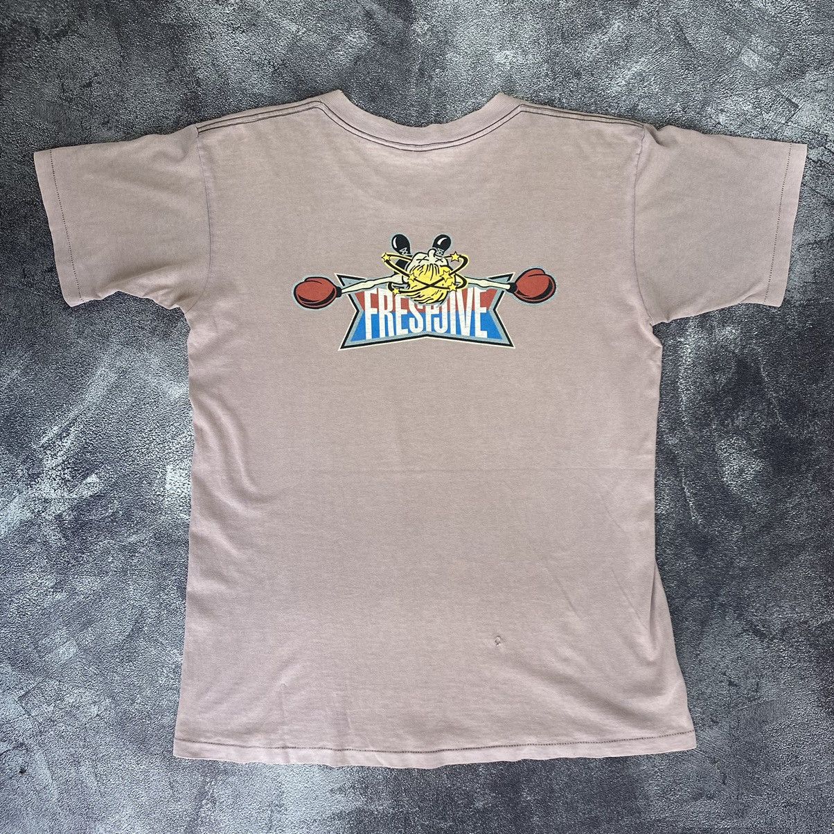 Vintage Vintage Rare Freshjive 90s Spell out Boxing Cartoon T shirt Size US L / EU 52-54 / 3 - 7 Thumbnail
