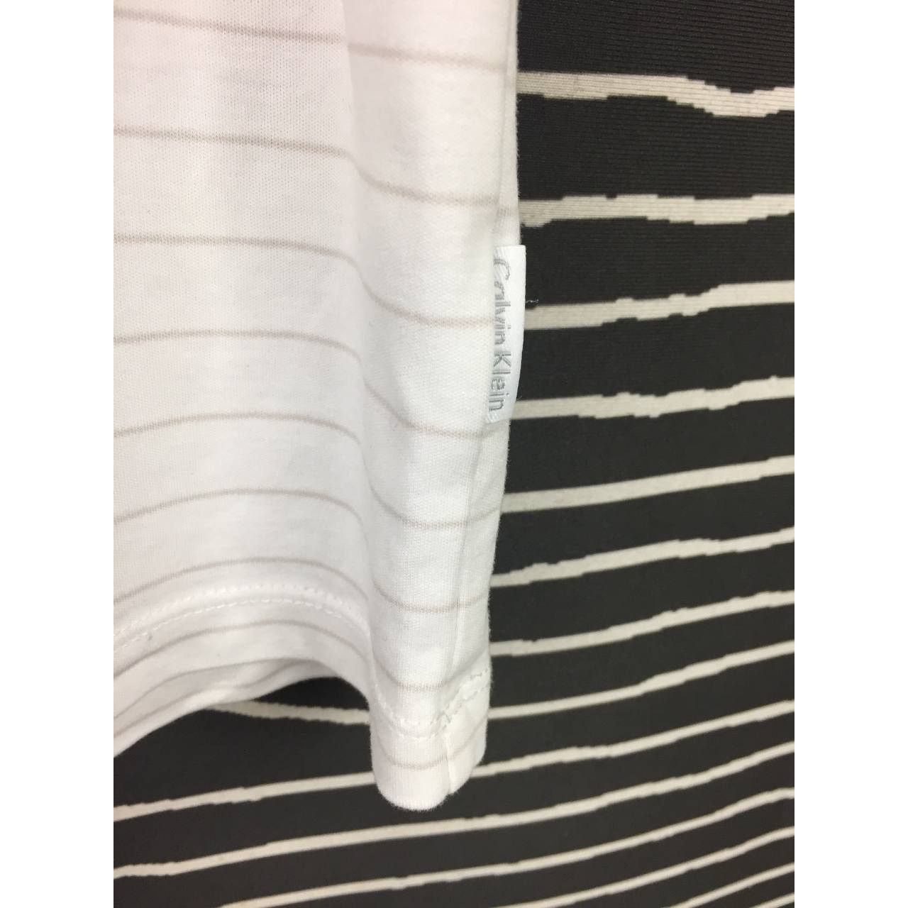 Calvin Klein × Vintage Calvin Klein CK Casual Striped Short Sleeve Polo Tee Size US XXL / EU 58 / 5 - 6 Thumbnail