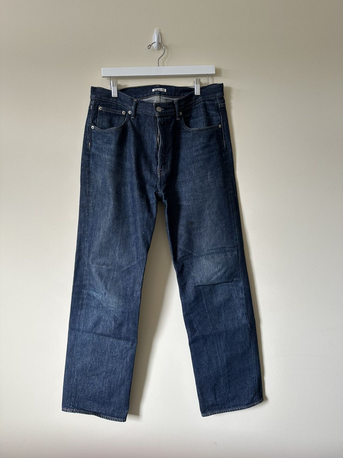 Auralee Auralee hard-twist denim jean 34 | Grailed