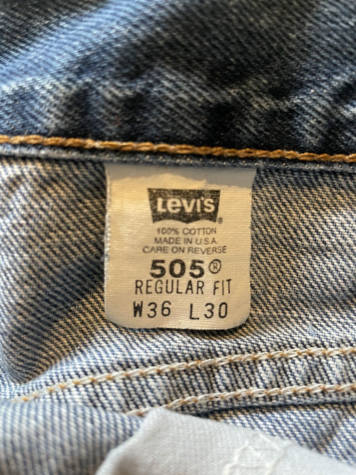 Levi's VTG Y2K 2000 Levis 505 Made In USASz 36x30 *34x30 Size US 34 / EU 50 - 9 Thumbnail