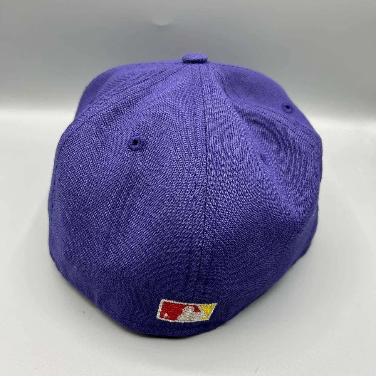 New Era Florida Marlins Hat Men 7 1/4 Purple Embroidered MLB Fitted Size ONE SIZE - 6 Thumbnail