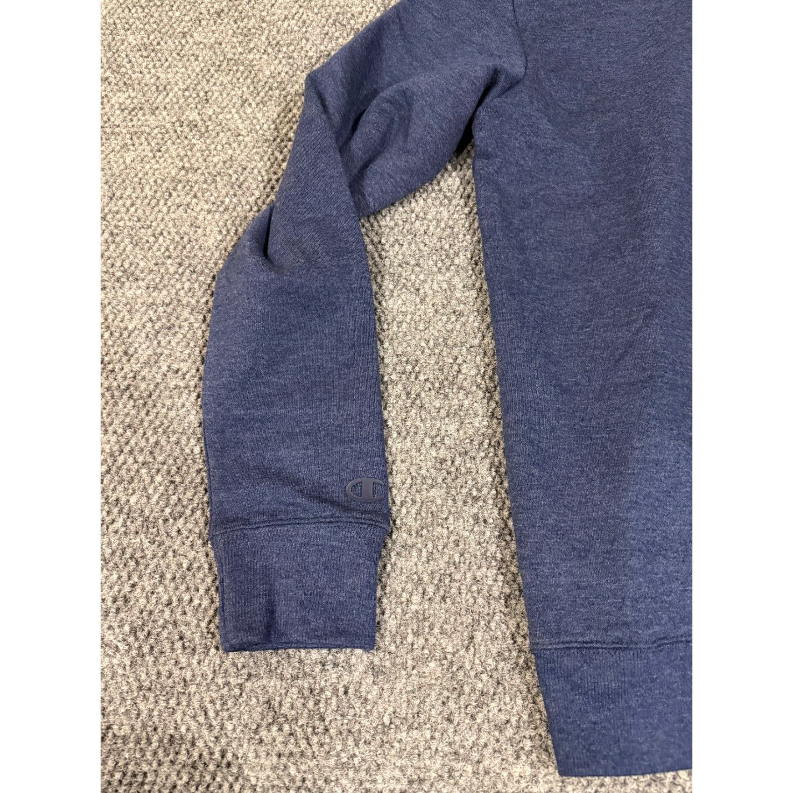 Champion Champion hoodie Mens M blue logo pullover knit stretch casual sweater hoody regular Size US M / EU 48-50 / 2 - 7 Thumbnail