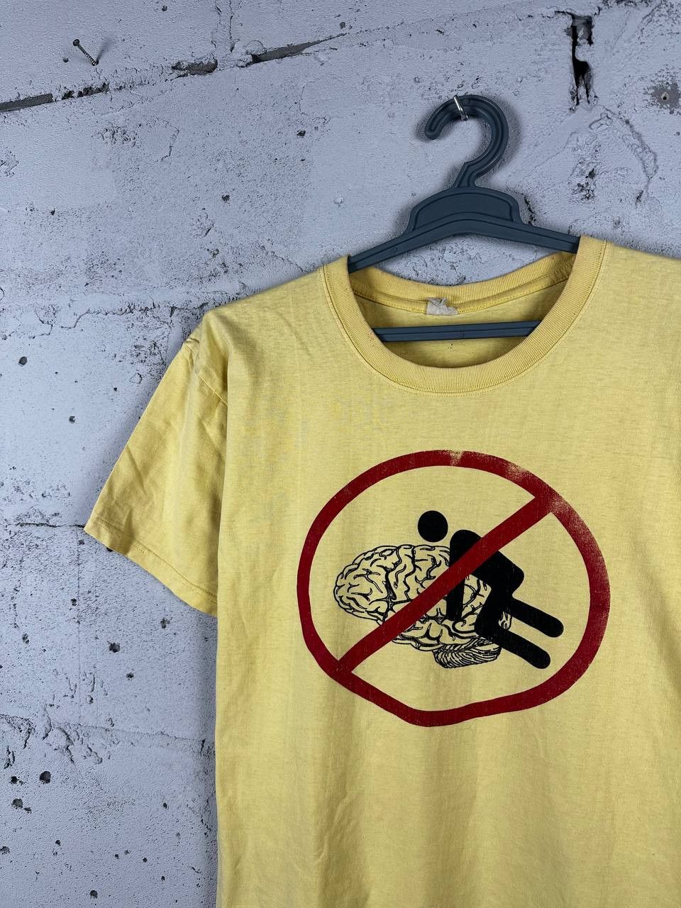 Vintage Vintage STOP Fuck My Brain T-shirt Faded 90s Size US M / EU 48-50 / 2 - 2 Thumbnail