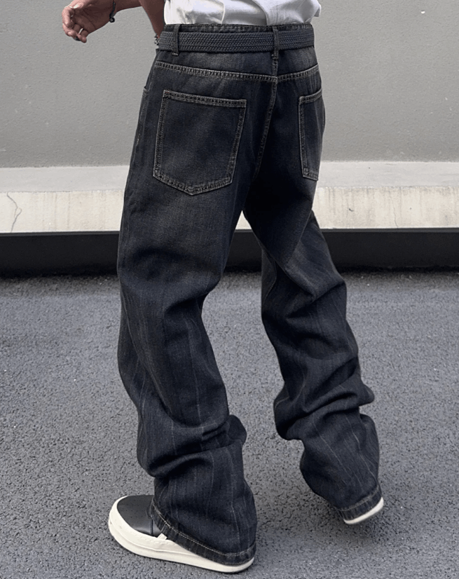 Vision Streetwear Black Retro Loose Jeans Size US 36 / EU 52 - 2 Thumbnail