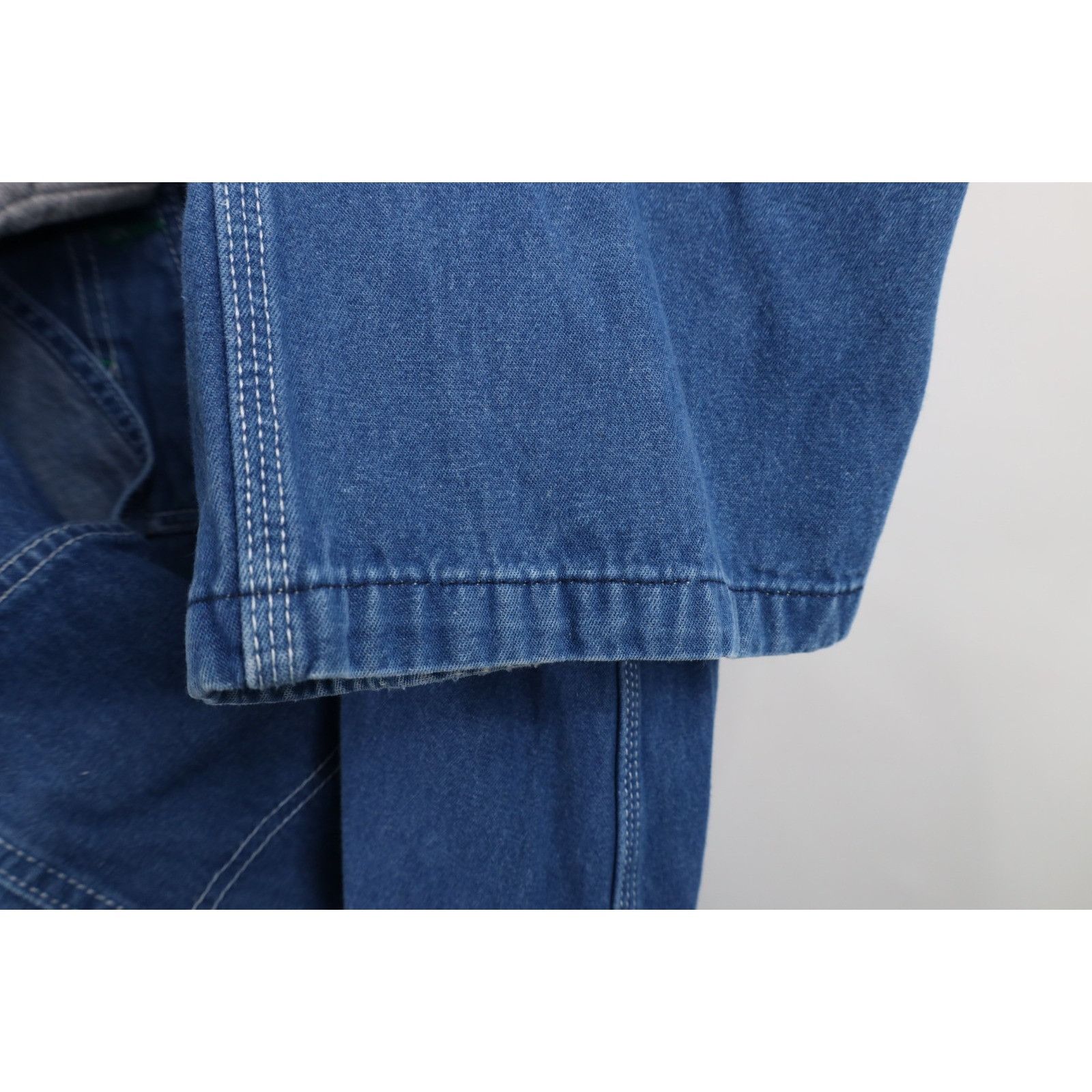 Vintage Vintage 90s Streetwear Distressed Wide Leg Denim Overalls Size US 44 / EU 60 - 15 Thumbnail