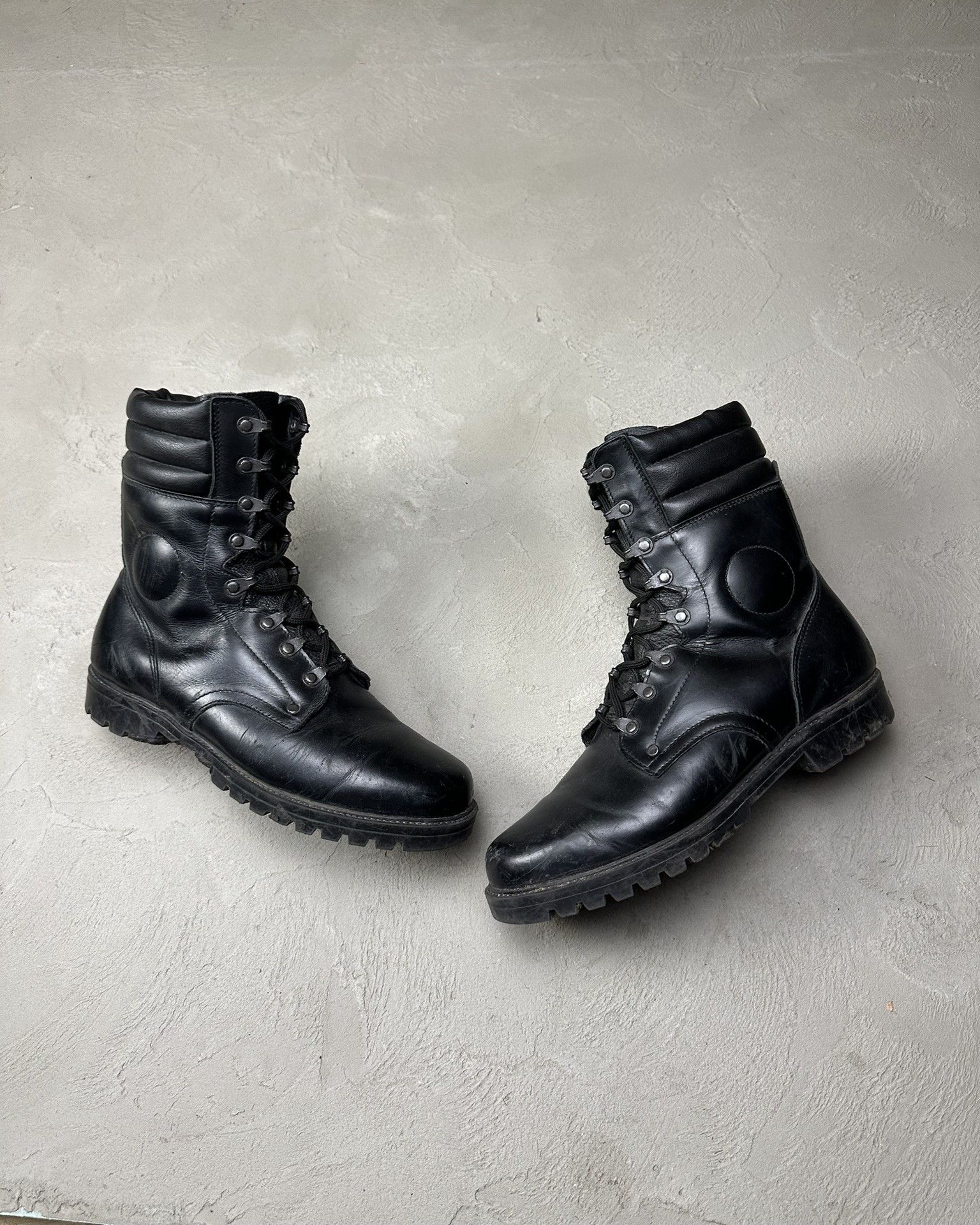 Vintage 90s Vintage Military Combat Leather Boots Size US 9 / EU 42 - 1 Thumbnail