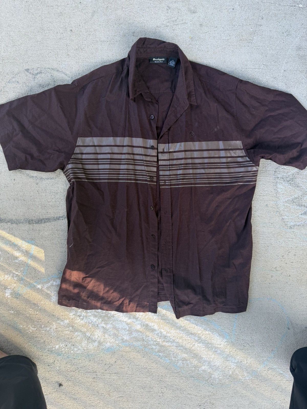 Southpole Vintage Y2K Southpole Signature Series Brown Button Up Size US XL / EU 56 / 4 - 1 Thumbnail