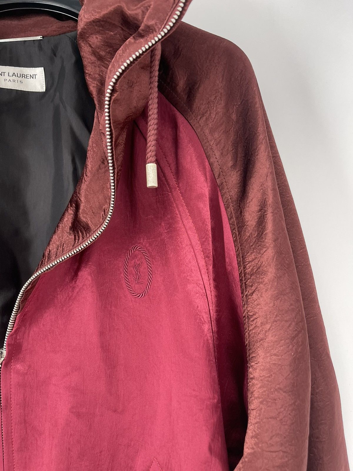 Saint Laurent Paris Saint Laurent Satin Zip Jacket Size 50 Size US M / EU 48-50 / 2 - 4 Thumbnail